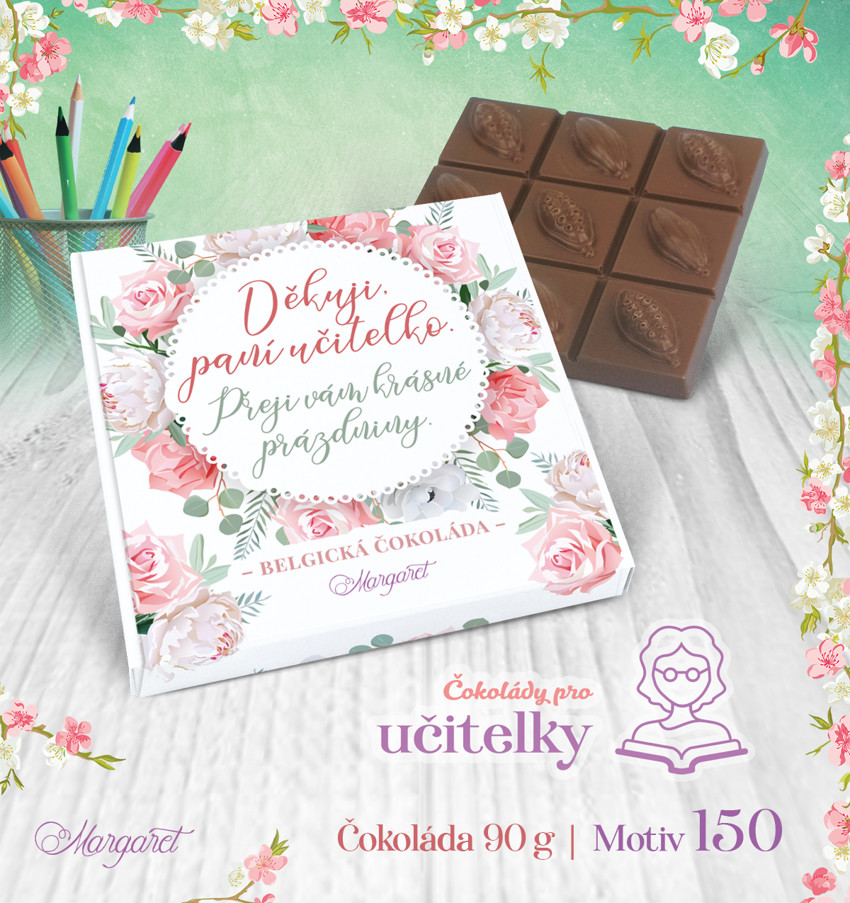 Belgická čokoláda 90 g | Motiv 150